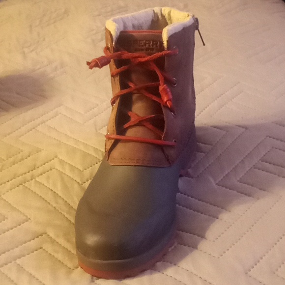 Sperry Maritime Repel Women's Taupe/Brown Boots Size 8 - Picture 3 of 7